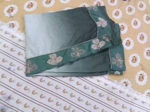 Elegant Ombre Saree with Intricate Embroidery