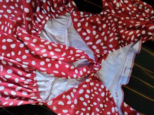 Chic Red Polka Dot Tiered Dress
