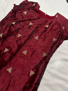Elegant Maroon Kurta