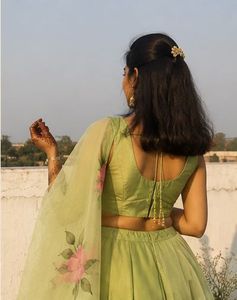 Green Floral Lehenga Choli