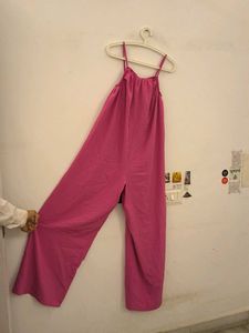 Hot Pink Wide Leg Jumpsuit