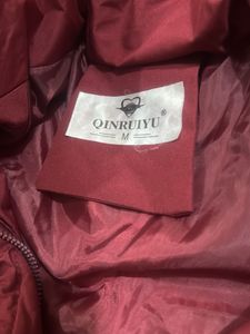 Burgundy Puffer Jacket
