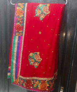 red saree 😍