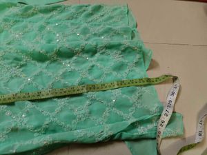 Chikankari sequin sheer short Kurti