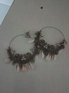 Boho Shell Hoop Earrings