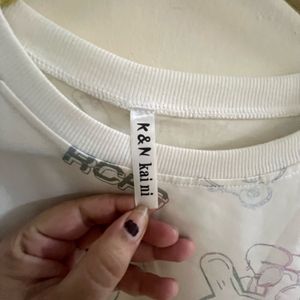 Cute Cartoon Print Sweatshirt