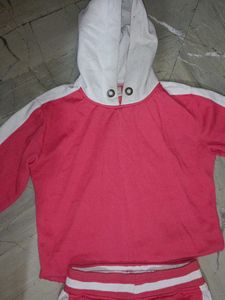 Pink &amp; White Tracksuit Set