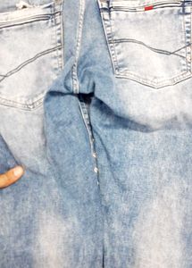 Distressed Acid Wash Jeans