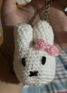 Cute Crochet Bunny Keychain[1-₹199]