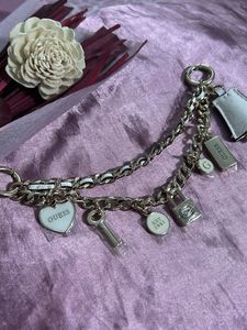 Guess Keychain with Charms