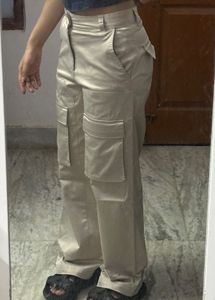ZARA Beige Cargo Pants
