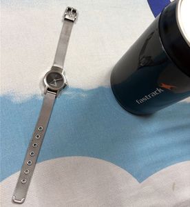 Fastrack Silver Mesh Strap Watch
