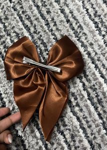 Satin Bow Hair Clip
