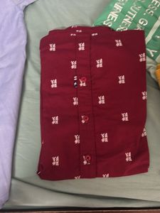 Maroon Printed Shirt