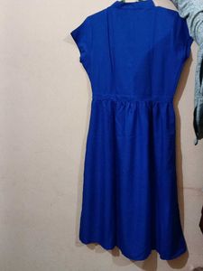 Elegant Blue Midi Dress