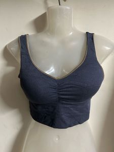 Comfortable Blue Sports Bra