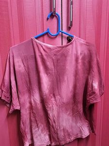Pink Tie-Dye Top