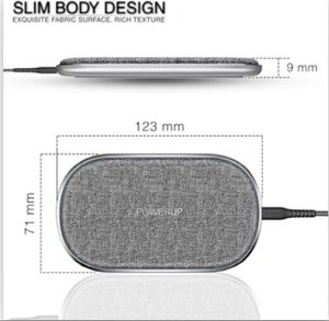 POWERUP Dual Coil High-Speed Wireless Charger Pad