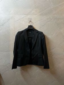 Allen Solly Women's Black Striped Blazer