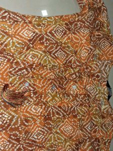 combo of  orange and pink  Printed Kurta