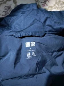 Blue Puffer Jacket with Hood