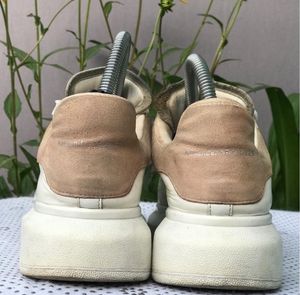 Alexander McQueen White Leather Oversized Sneakers