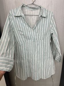 Striped V-Neck Tunic Top🍃