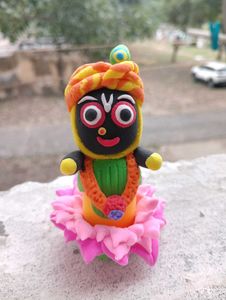 Handmade Clay Jagannath ji statue