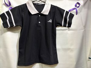 Adidas Men's Black Polo T-Shirt