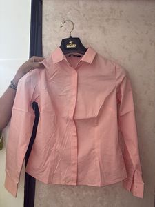 Chic Pink Button-Up Shirt