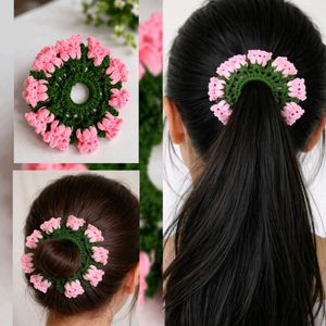 Handmade Crochet Flower Hair Clip