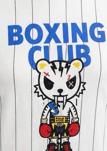 Graphic Print Boxing Club T-Shirt