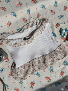Floral Crop Top one size