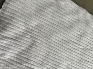 Sassafras Turtle neck white full sleeve ribbed top