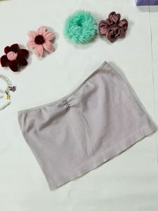 Lilac Ribbed Tube Top
