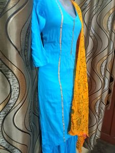 Laced Salwar Suit