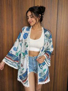 Bohemian Floral Kimono Jacket