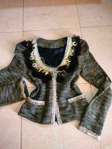 Embellished Tweed Jacket 📀🎐🎷💡💎🪙💰🪝