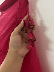 Fabindia Women’s Fuchsia Flared Skirt
