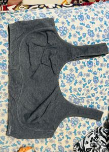 Comfortable Grey Sports Bra