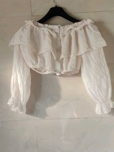 White Long Sleeve Top