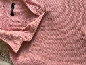 woMen Pink Polo T-Shirt