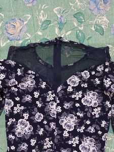 Floral Cold Shoulder Dress