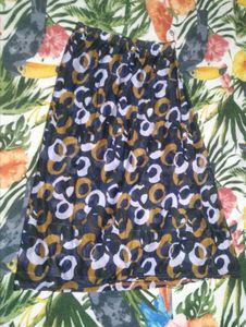 Patterned Midi Skirt