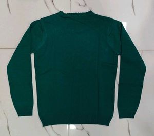 Jam &amp; Honey Girls Sweater – Teal with Lace Stars