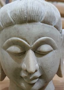 New Serene Stone Buddha Head Statue