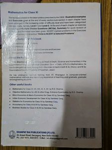 R.D. Sharma Mathematics Class XI Book