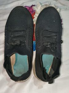 Black Knit Sneakers