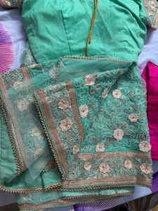 Beautiful Embellished Net Saree