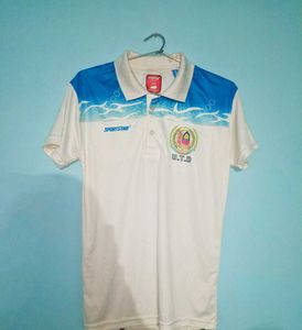 SHORTS FREE!!! White Polo T Shirt Sports
